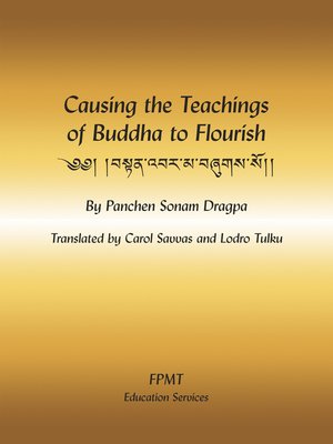 cover image of Causing the Teachings of Buddha to Flourish eBook